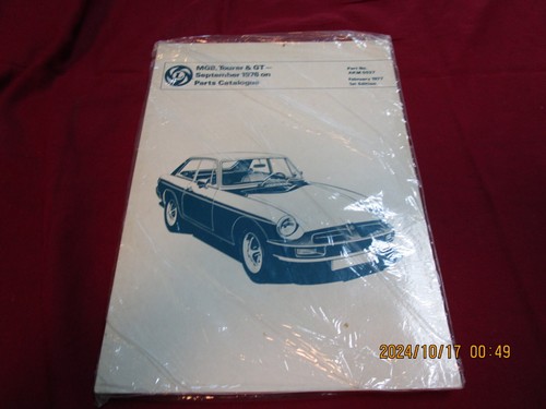 Mgb mgbgt parts catalog book - catalog,