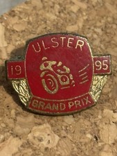 ulster grand prix 1995 badge pin brooch