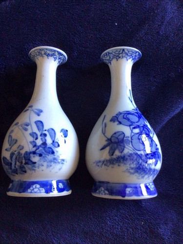 Pair japanese style blue - pair, of