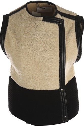 Chloé cream shearling gilet - chloÉ,