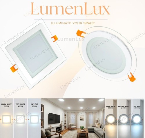 Led glass edge recessed round - edge,