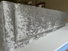 Silver grey velvet padded - grey,