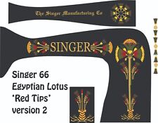 Singer 66 "Lotus" with red