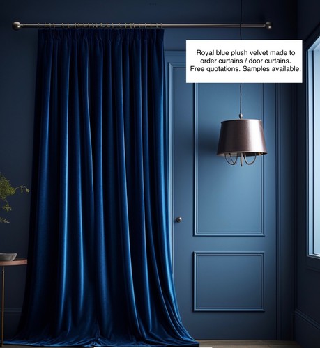 Royal blue velvet - blue, mtm
