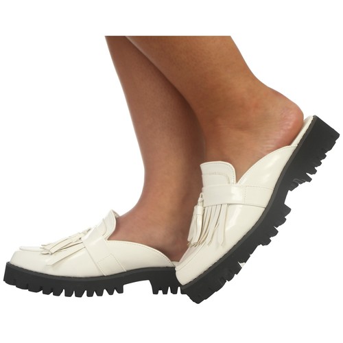 Ladies flat mules cleated - mules,