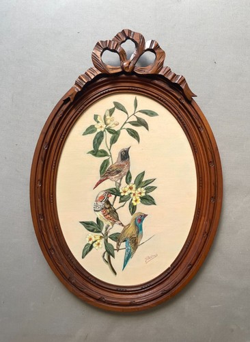 Exotic birds oil canvas - exotic, on