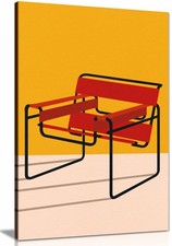 Wassily Chair Marcel Breuer Framed Canvas Print, Pictures for Home Walls Decor