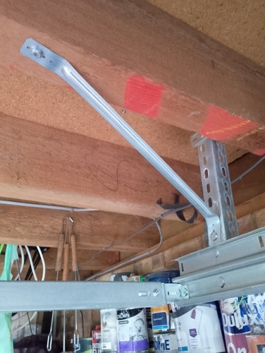 Sectional garage door support - garage,