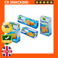 Gullon Sugar Free Biscuits x 4 Types - Maria, Shortbread, Fibre, digestive