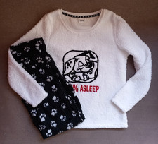 Disney 101 Dalmatians Ladies Lounge Wear Set Size 8-10 Fleecy Top and Trousers