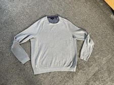 Mens Ted Baker Jumper Grey Size 6/XL