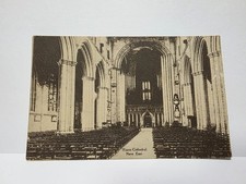 Vintage Postcard Ripon Cathedral Nave East Interior Unused