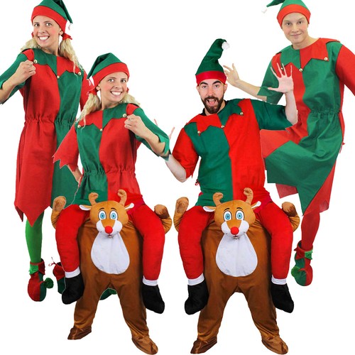 Adults elf costume reindeer - &,