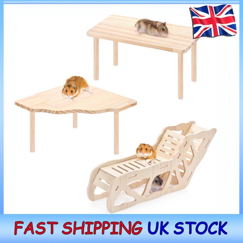 3pcs natural wooden hamster - 3pcs,