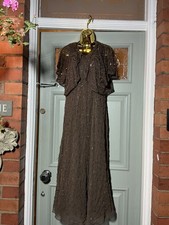 Berketex Brown Chiffon Frill