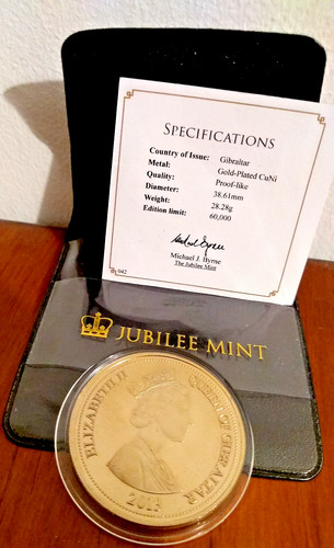Gibraltar goldplated crown - gibraltar,
