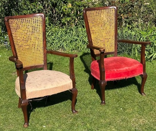 Pair bergere antique - of,