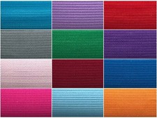 Coloured Flat Elastic 25mm / 1 inch Wide - Premium Quality - Range of Colours