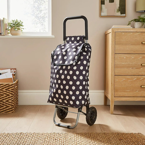 Polka dot shopping trolley 30l - dot,
