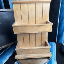 Vintage Wood Wall Shelf Curio