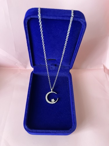 Inlaid moon crystal silver - inlaid,