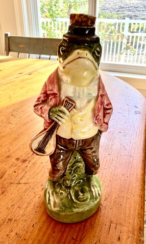 Antique majolica austrian frog - austrian,