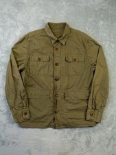 Barbour Cowen Jacket Mens Large Khaki Military Field Utility Chore