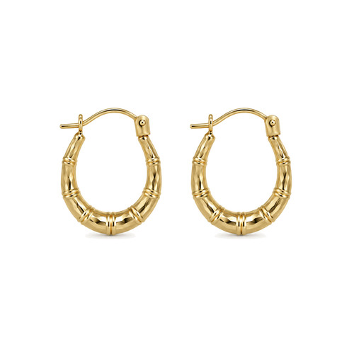 Genuine 9ct bamboo - genuine, yg
