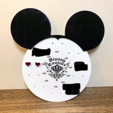 Disney Couture Alice In Wonderland Heart White Gold Stud Earrings New Unboxed