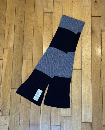 Mens scarf blue navy grey - navy,