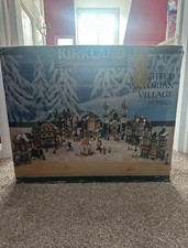 Vintage Kirkland Lighted Victorian Christmas Village Light Up Decorations