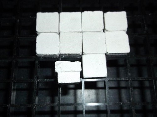 Square shape frag coral - square, insert