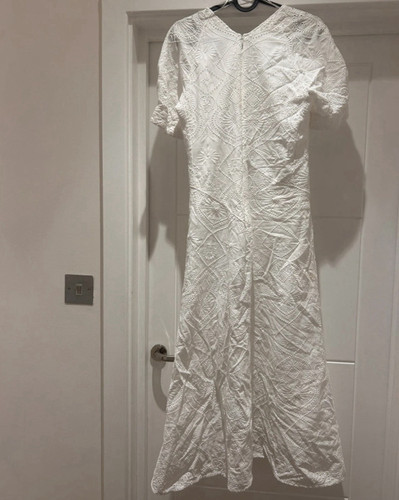 Zara white embroidered lace - white,