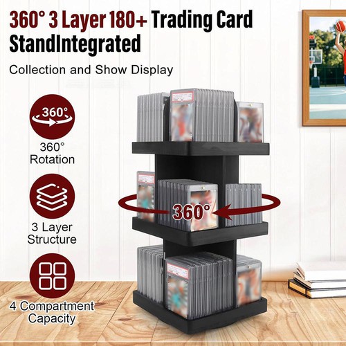 Tier wooden rotating card - 3-tier,