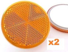 Amber Stick-on 60mm Round