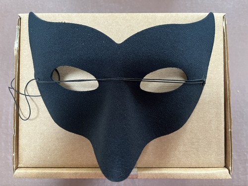 Wolf costume mask black - wolf,