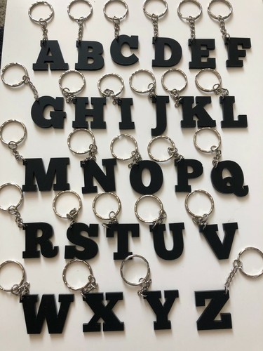 Matt black chunky letter - chunky,