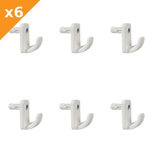 Plasplugs white single hollow - white,
