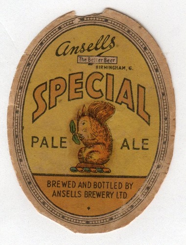 Beer label ansells brewery - beer,