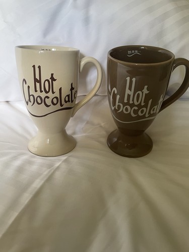 Hot chocolate mugs one - (pair),