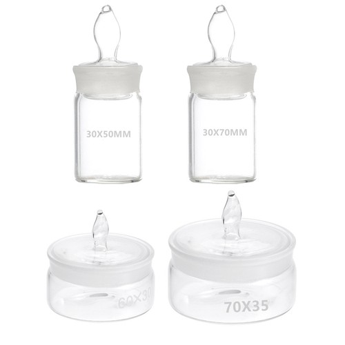 4pcs laboratory glass - glass, weighing