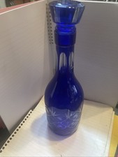 Bohemian Blue Crystal Glass