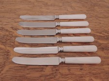 Vintage Set 6 x Faux Pearl Handle TEA / BUTTER CUTLERY - Made in Sheffield