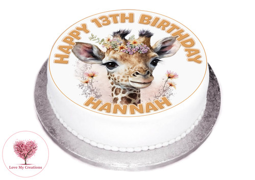 Personalised cute giraffe - cute,