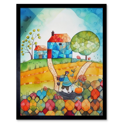 Farmer heading home modern - farmer,