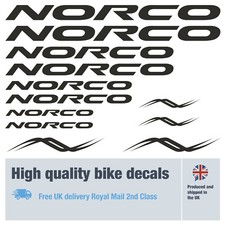 Norco bike decals labels with free bike protection (28 pack) free delivery