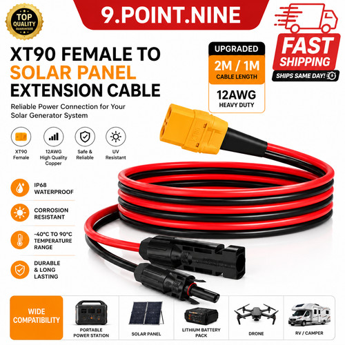 Xt90 female solar panel - female,
