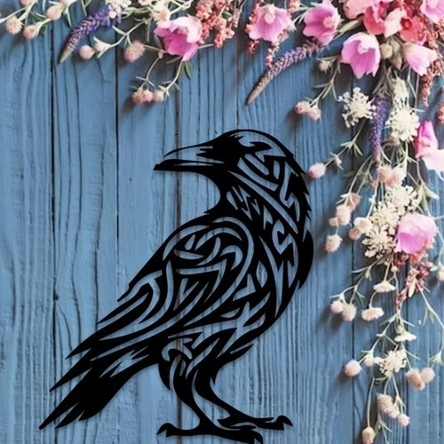 Iron raven wall art - iron,