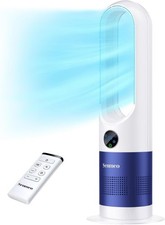 Senmeo 26 Inch Bladeless Fan, Silent Tower 8 Speed, 90° Oscillation, Remote