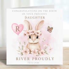 Personalised New Baby Girl